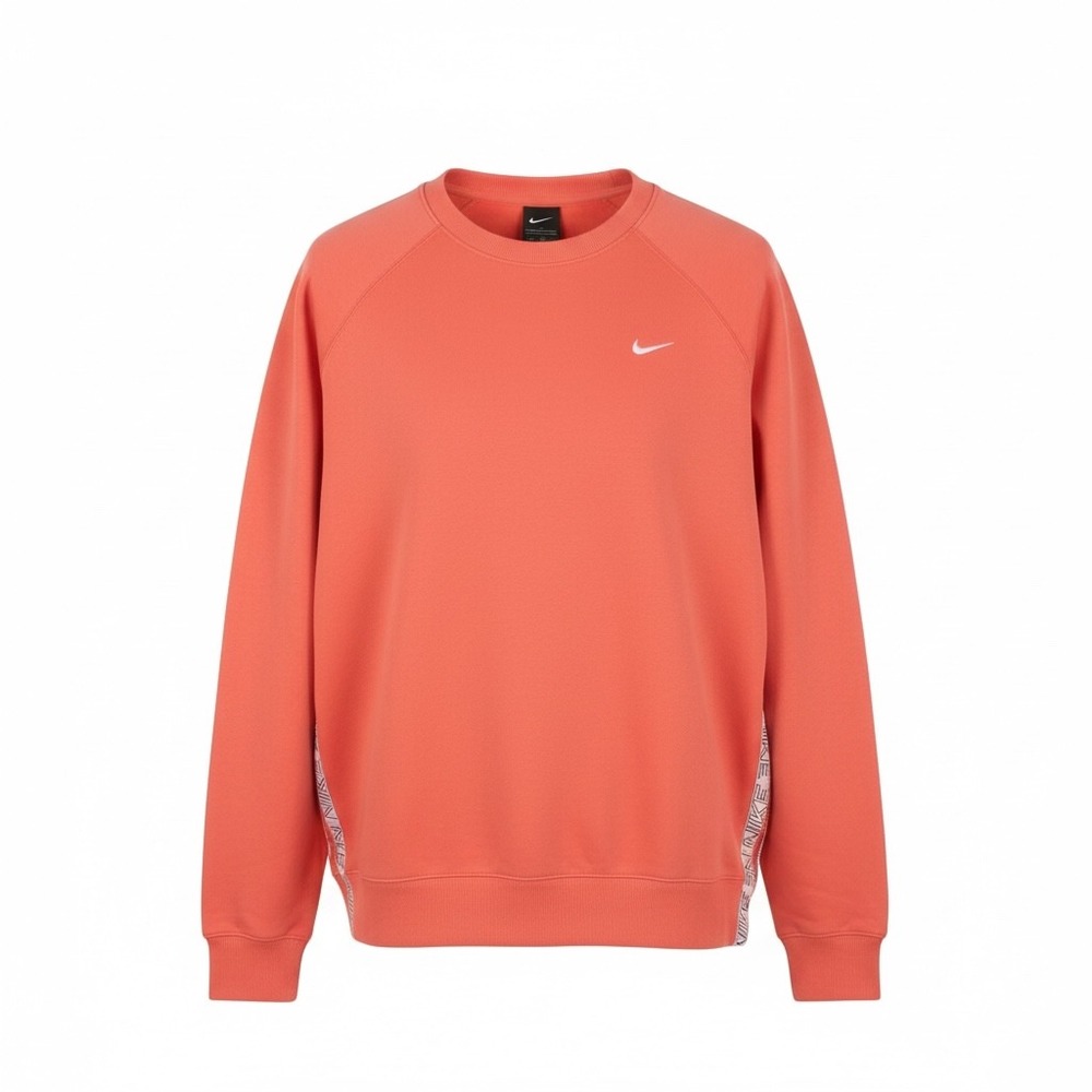 Nike Therma-Fit Side Zip Crewneck Coral Melon Women's Medium